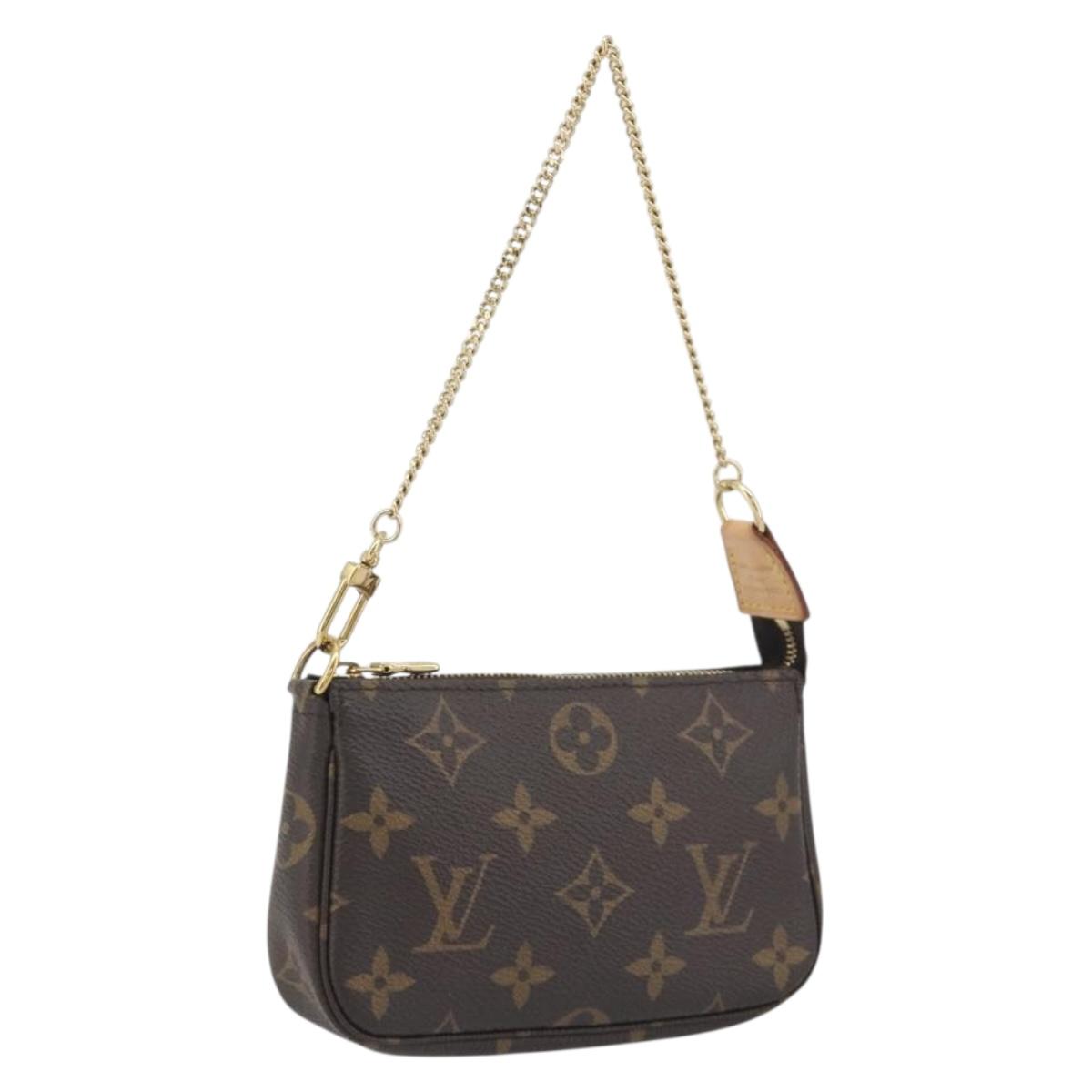 LOUIS VUITTON Monogram Mini Pochette Accessoires Pouch M58009 LV Auth BA14907V