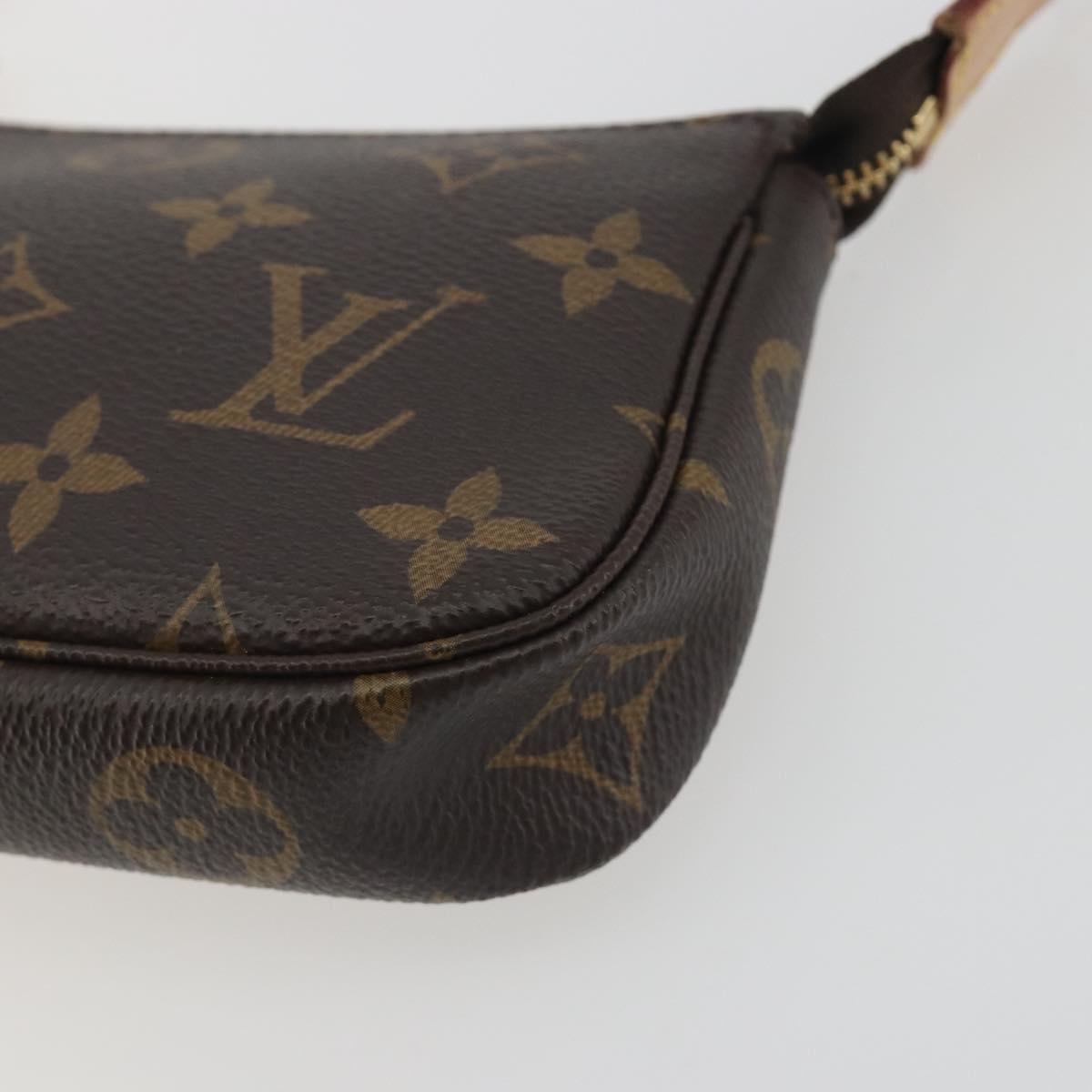 LOUIS VUITTON Monogram Mini Pochette Accessoires Pouch M58009 LV Auth BA14907V