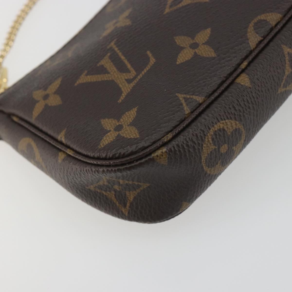 LOUIS VUITTON Monogram Mini Pochette Accessoires Pouch M58009 LV Auth BA14907V