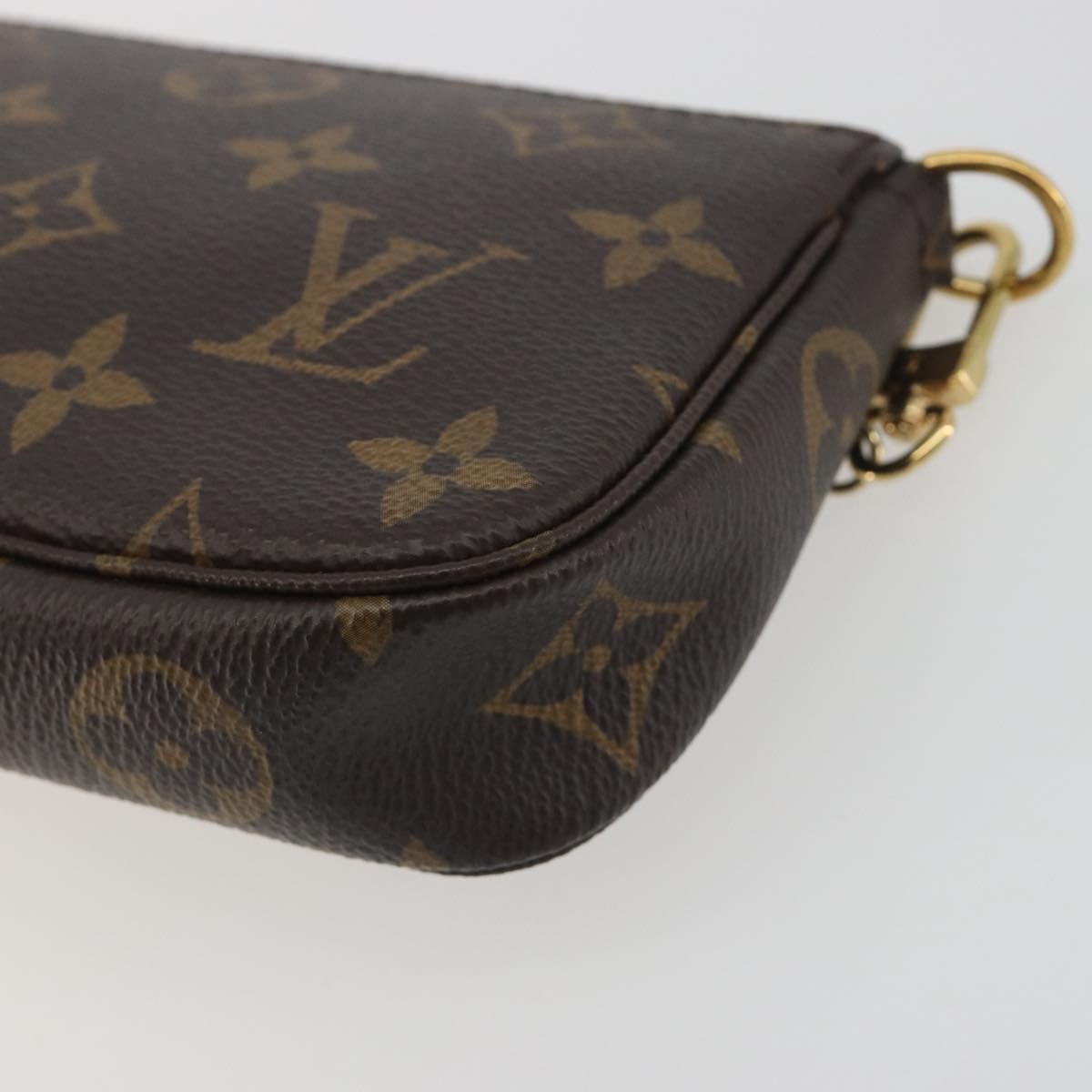LOUIS VUITTON Monogram Mini Pochette Accessoires Pouch M58009 LV Auth BA14907V