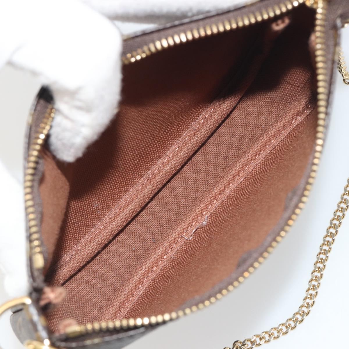 LOUIS VUITTON Monogram Mini Pochette Accessoires Pouch M58009 LV Auth BA14907V