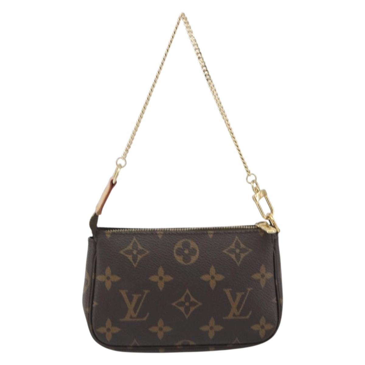 LOUIS VUITTON Monogram Mini Pochette Accessoires Pouch M58009 LV Auth BA14907V