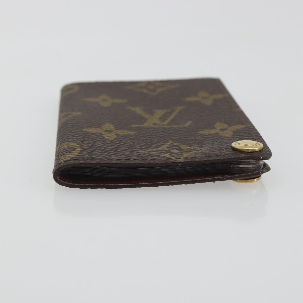 LOUIS VUITTON Monogram Porto Cartes Crdit Pression Card Case M60937 Auth BA14909