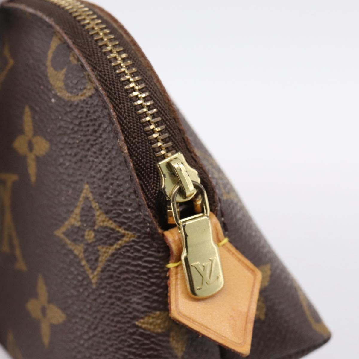 LOUIS VUITTON Monogram Pochette Cosmetic PM Pouch M47515 LV Auth BA14915