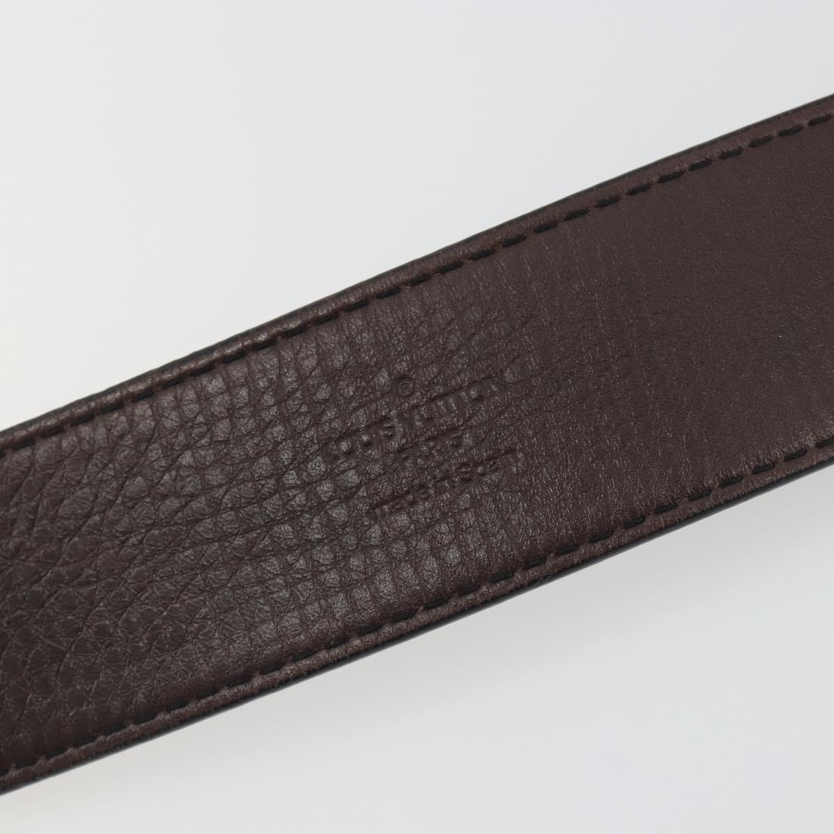 LOUIS VUITTON Utah Ceinture LV Initials Belt ""80/32"" M6902U Auth BA14918