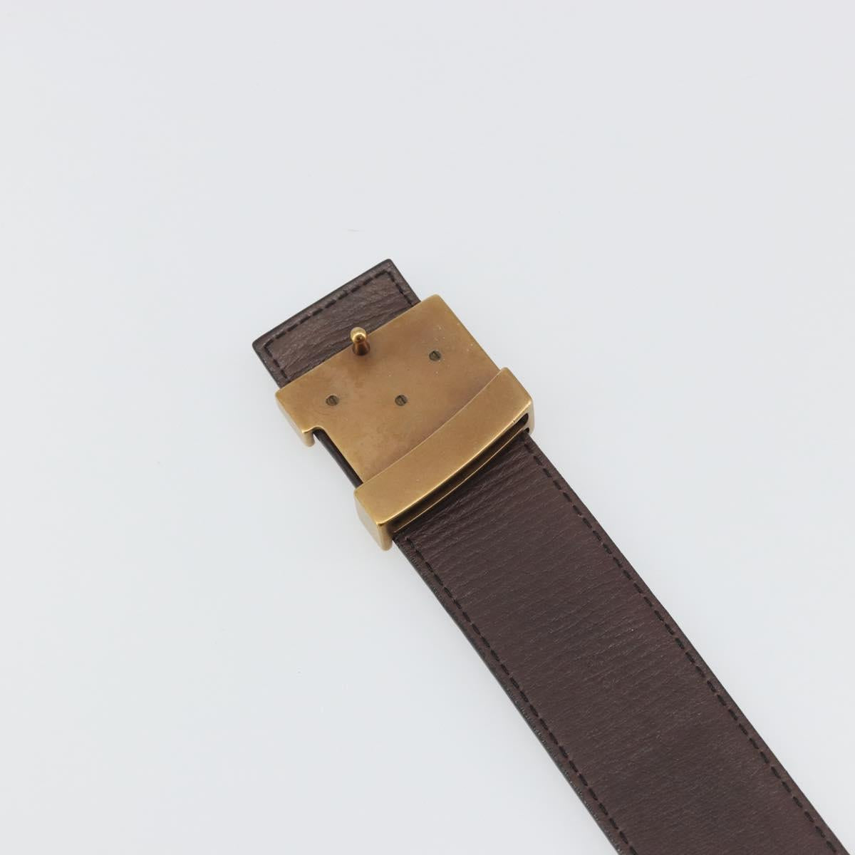 LOUIS VUITTON Utah Ceinture LV Initials Belt ""80/32"" M6902U Auth BA14918