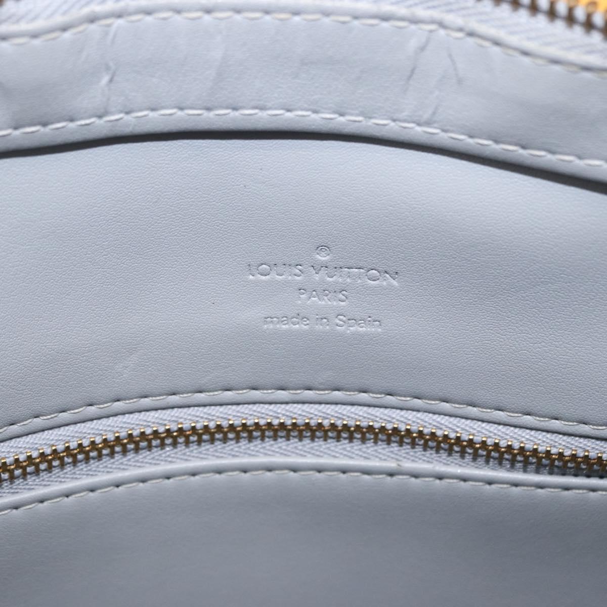 LOUIS VUITTON Monogram Vernis Houston Hand Bag Gris M91053 LV Auth BA14923
