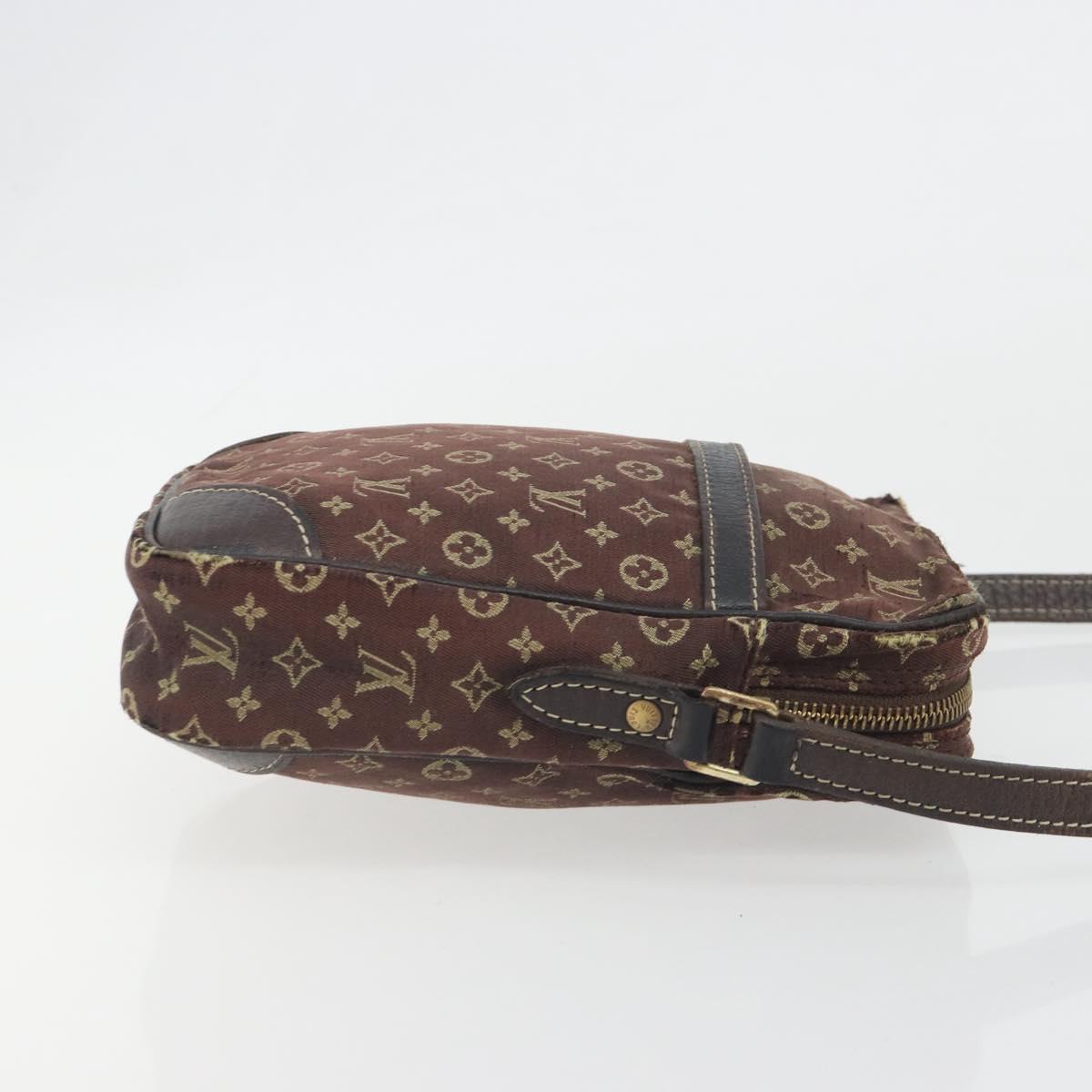 LOUIS VUITTON Monogram Mini Lin Danube Shoulder Bag Ebene M95228 LV Auth BA14928