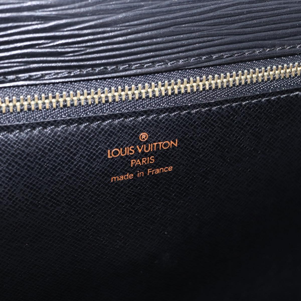 LOUIS VUITTON Epi Sellier Dragonne Clutch Bag Black M52612 LV Auth BA14932