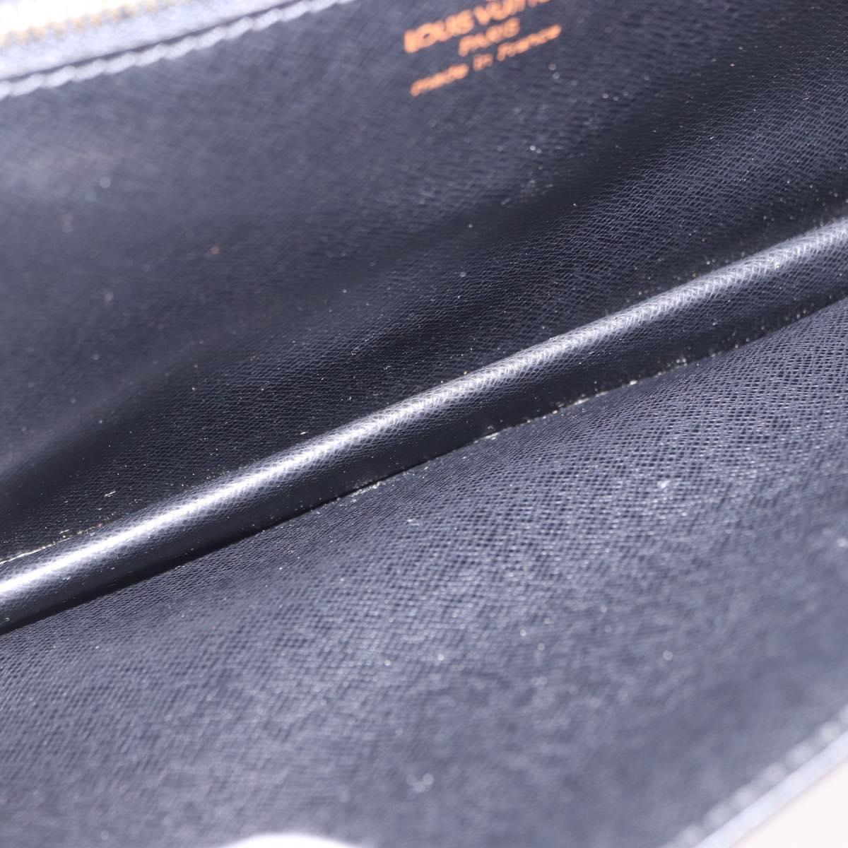 LOUIS VUITTON Epi Sellier Dragonne Clutch Bag Black M52612 LV Auth BA14932