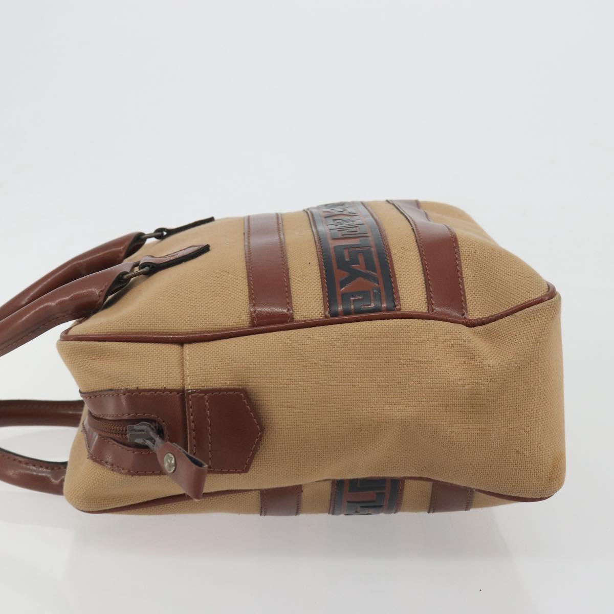 SAINT LAURENT Hand Bag Canvas Beige Auth BA14933