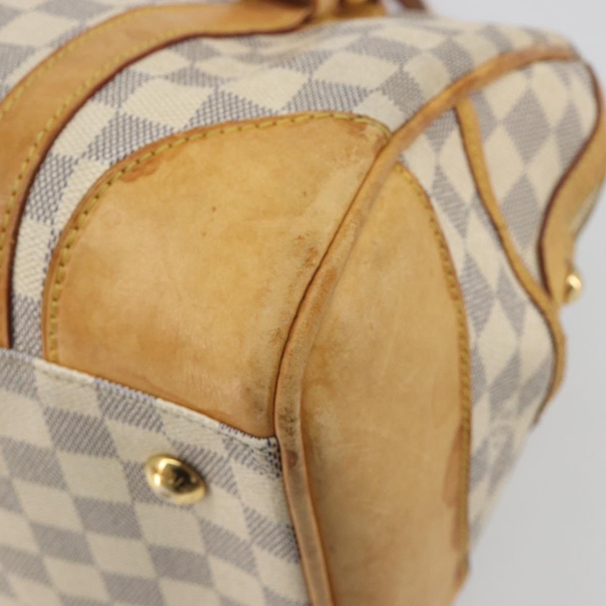 LOUIS VUITTON Damier Azur Berkeley Hand Bag N52001 LV Auth BA14936