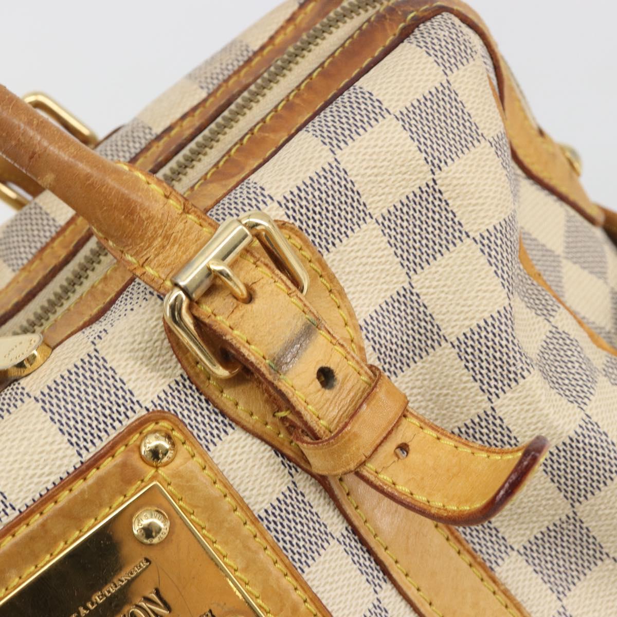 LOUIS VUITTON Damier Azur Berkeley Hand Bag N52001 LV Auth BA14936