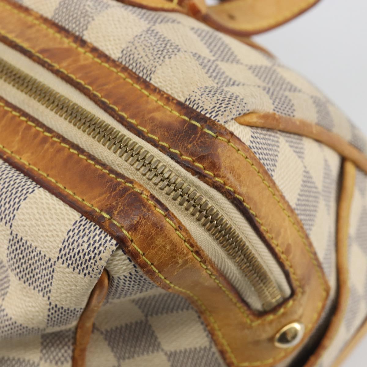 LOUIS VUITTON Damier Azur Berkeley Hand Bag N52001 LV Auth BA14936