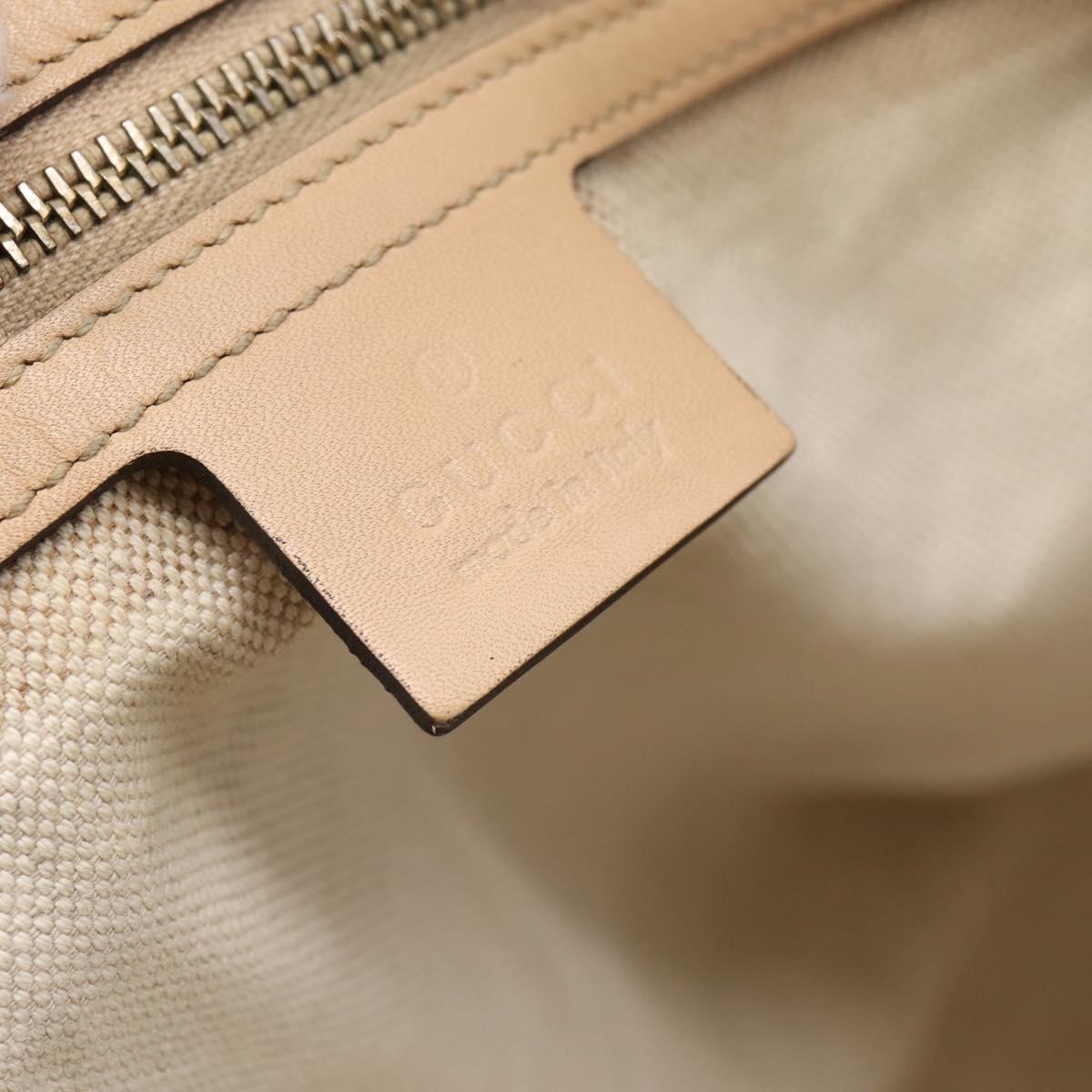 GUCCI GG Canvas Tote Bag Pink Gold Tone 257068 Auth BA14937