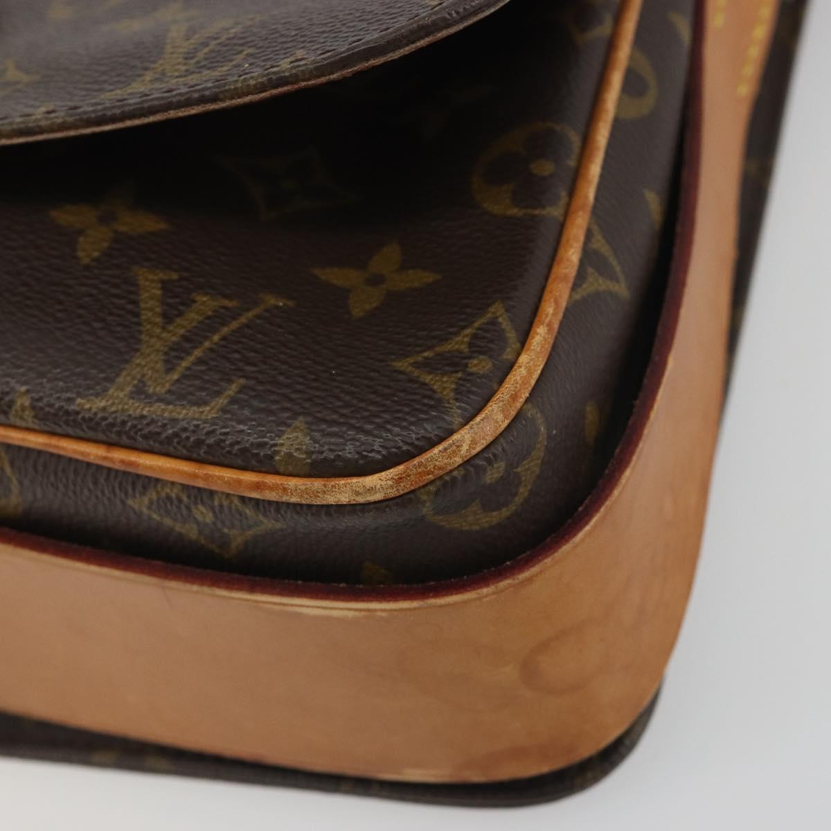 LOUIS VUITTON Monogram Cartouchiere GM Shoulder Bag M51252 LV Auth BA14943