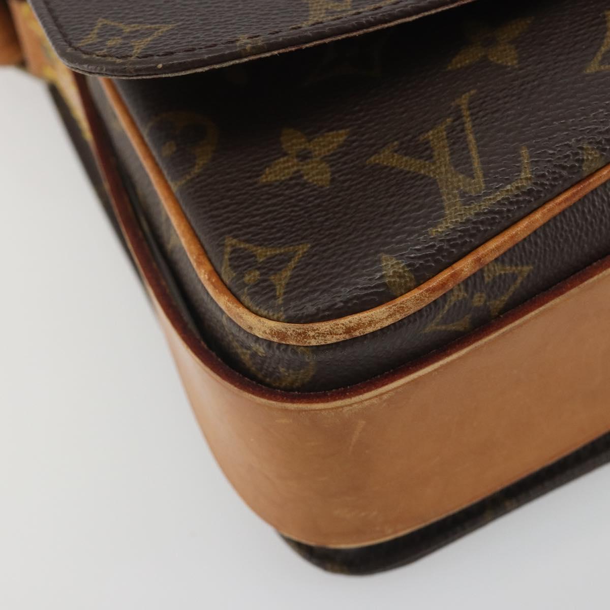 LOUIS VUITTON Monogram Cartouchiere GM Shoulder Bag M51252 LV Auth BA14943