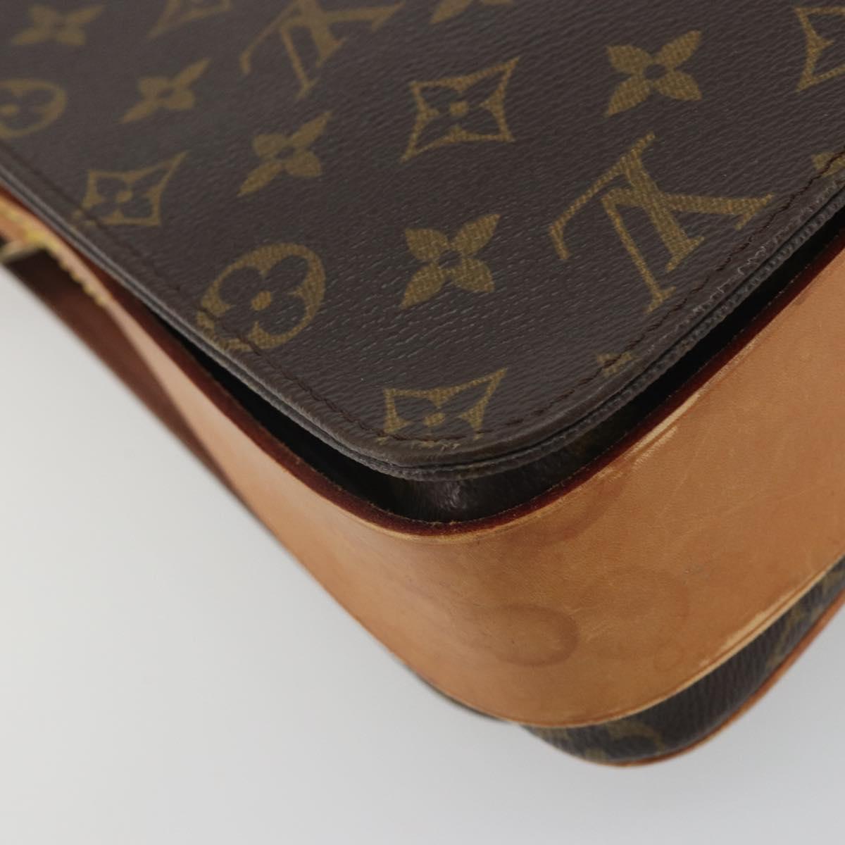 LOUIS VUITTON Monogram Cartouchiere GM Shoulder Bag M51252 LV Auth BA14943