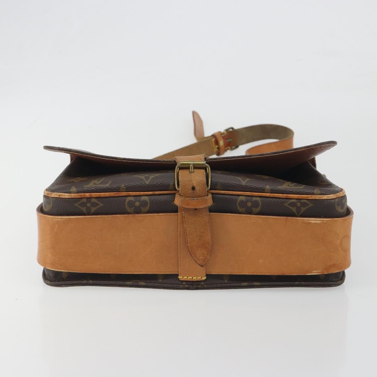 LOUIS VUITTON Monogram Cartouchiere GM Shoulder Bag M51252 LV Auth BA14943