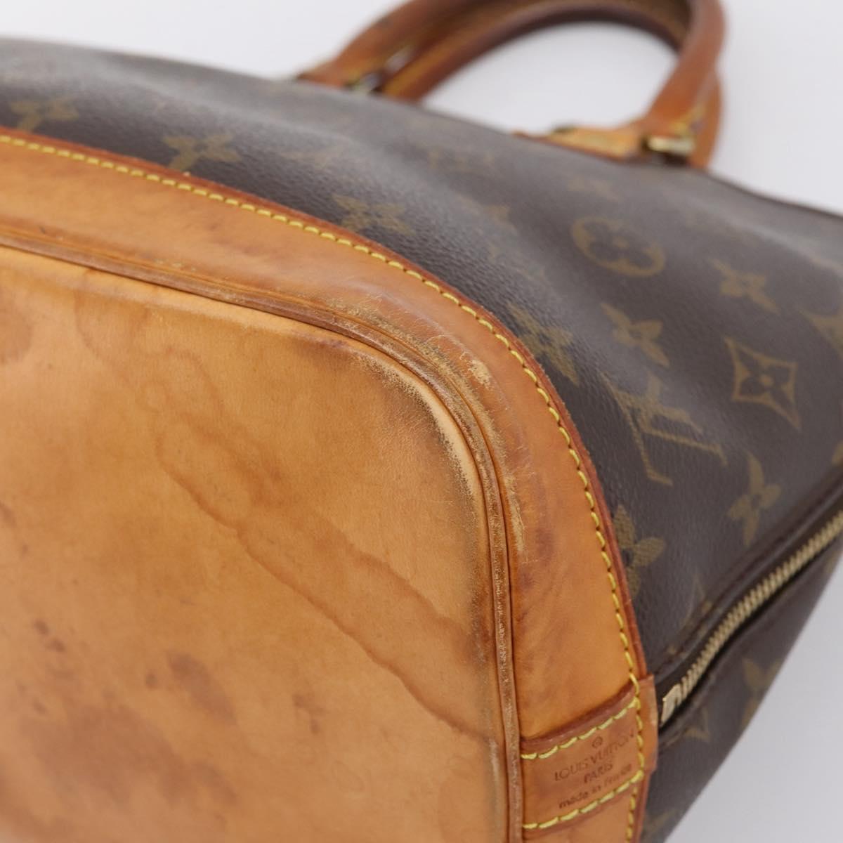 LOUIS VUITTON Monogram Alma Hand Bag M51130 LV Auth BA14944