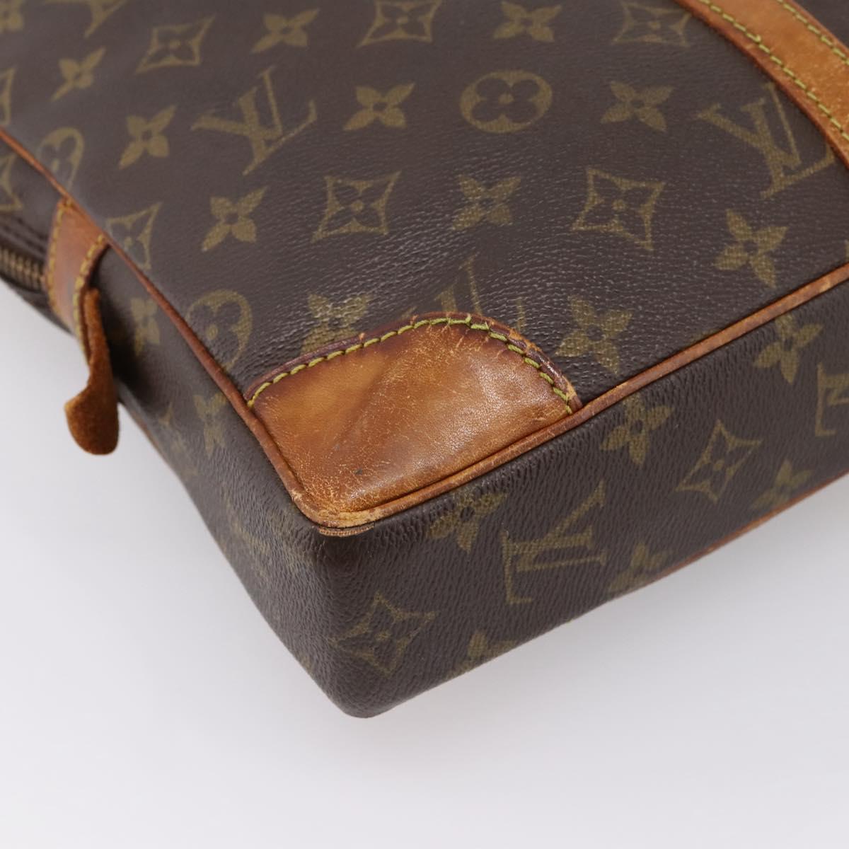 LOUIS VUITTON Monogram Porte Documents Voyage Business Bag M53361 Auth BA14947