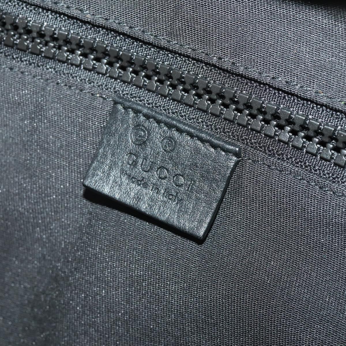 GUCCI GG Canvas Backpack Black Silver 449181 Auth BA14948