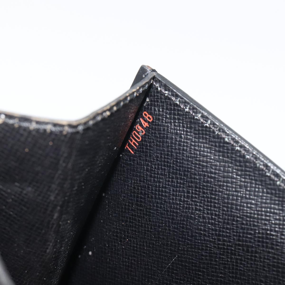 LOUIS VUITTON Epi Sellier Dragonne Clutch Bag Black M52612 LV Auth BA14957