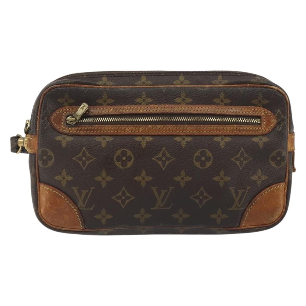 LOUIS VUITTON Monogram Marly Dragonne GM Clutch Bag M51825 LV Auth BA14958