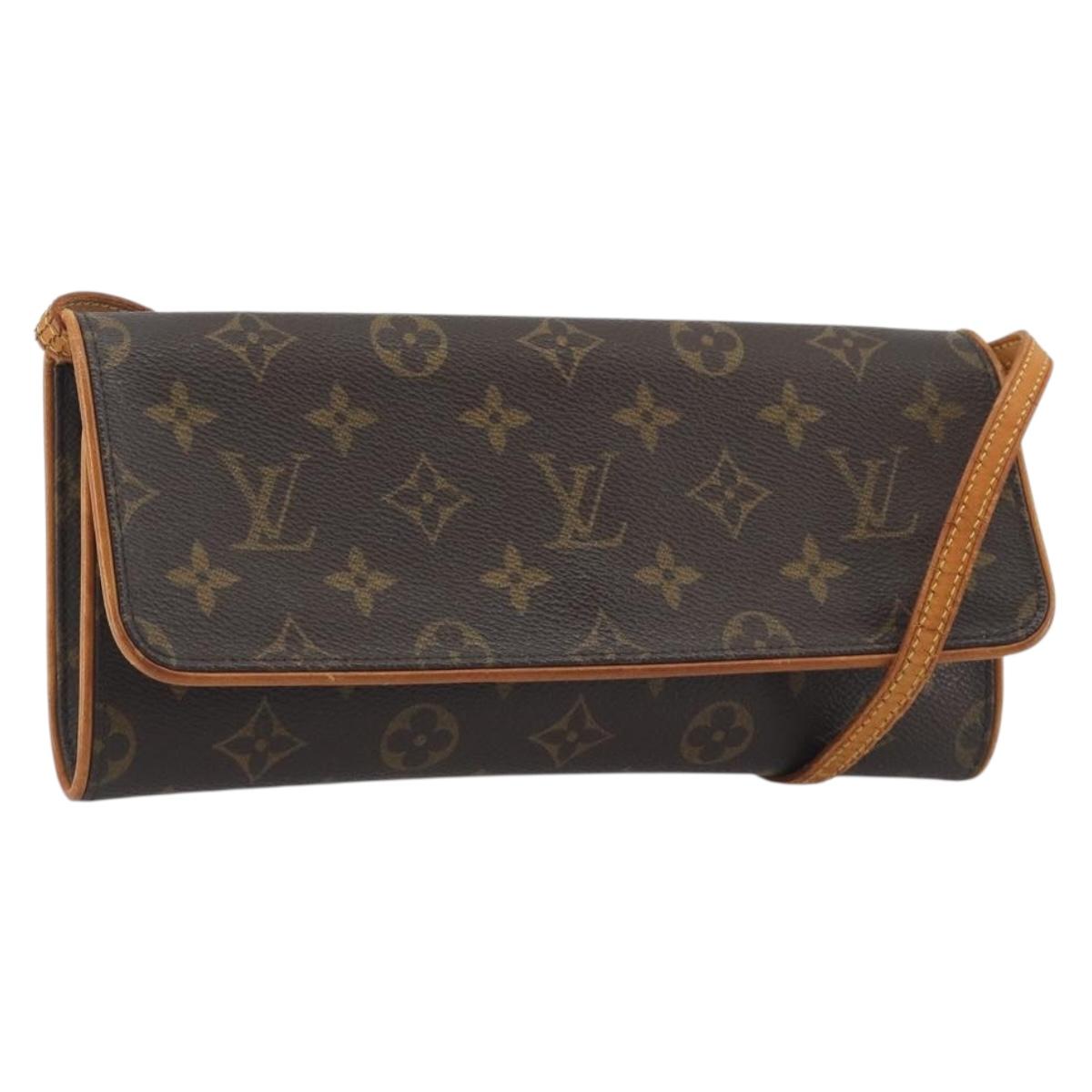 LOUIS VUITTON Monogram Pochette Twin GM Shoulder Bag M51852 LV Auth BA14978