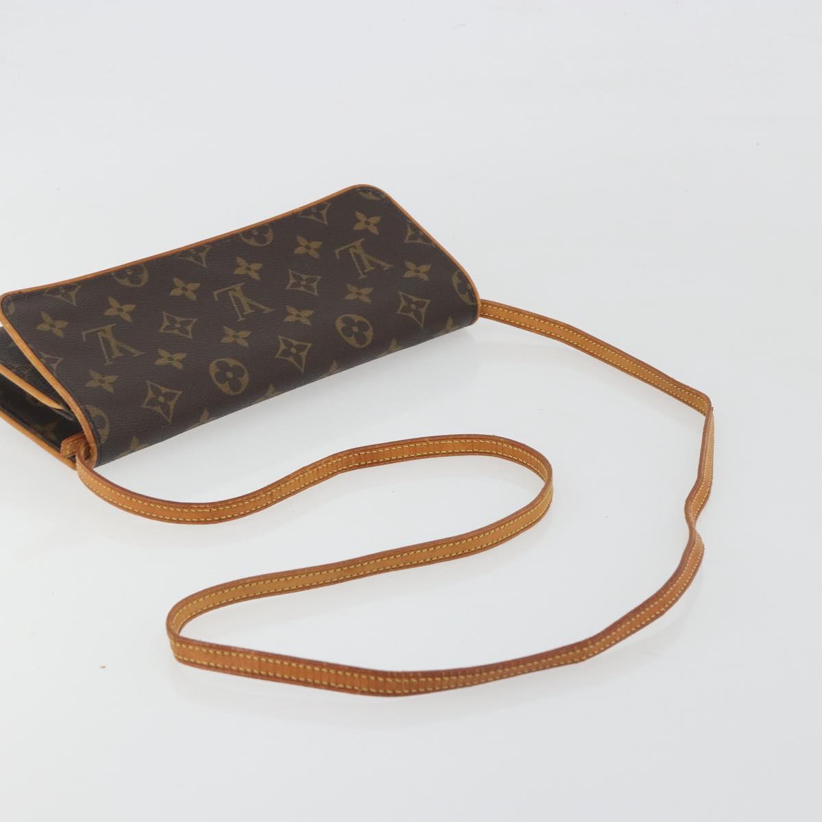 LOUIS VUITTON Monogram Pochette Twin GM Shoulder Bag M51852 LV Auth BA14978
