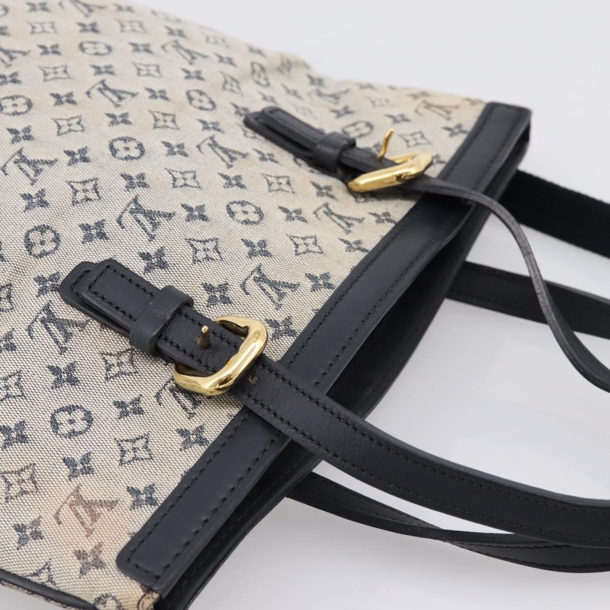 LOUIS VUITTON Monogram Mini Françoise Tote Bag 2way Blue M92208 LV Auth BA14979