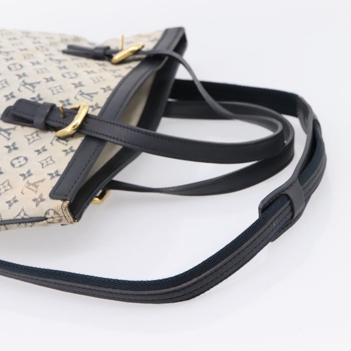LOUIS VUITTON Monogram Mini Françoise Tote Bag 2way Blue M92208 LV Auth BA14979