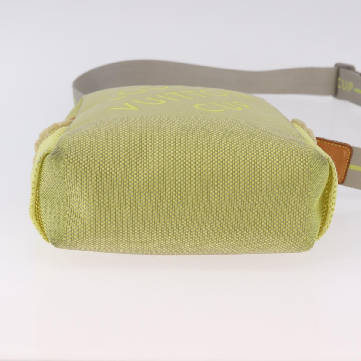 LOUIS VUITTON Damier Geant LV Cup Weatherly Bag Yellow M80636 LV Auth BA14980