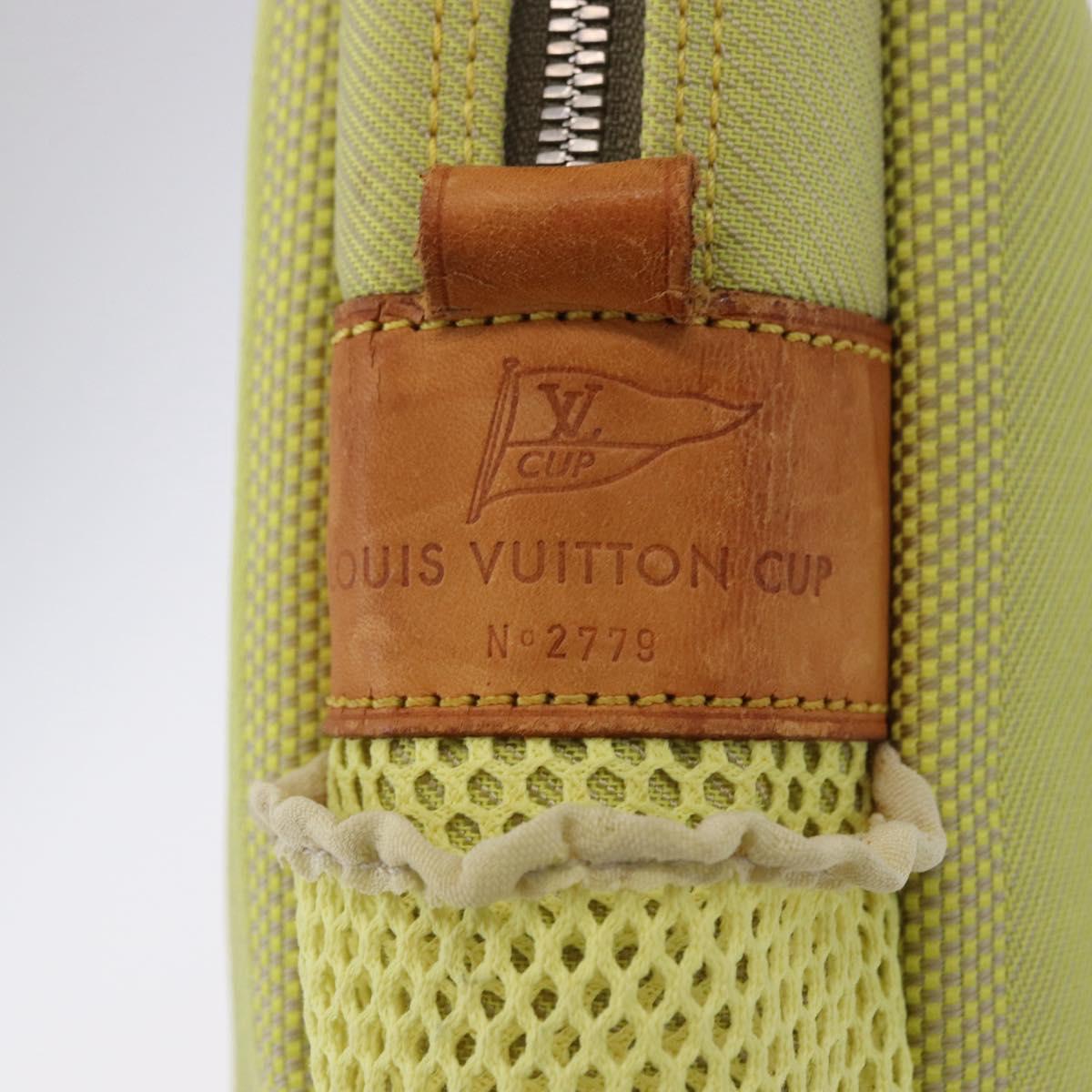LOUIS VUITTON Damier Geant LV Cup Weatherly Bag Yellow M80636 LV Auth BA14980