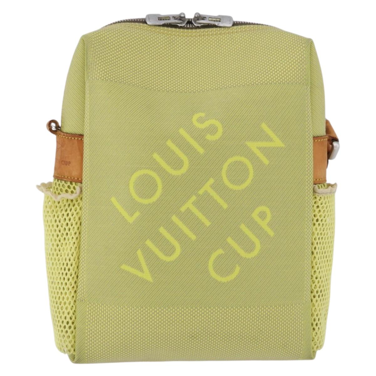 LOUIS VUITTON Damier Geant LV Cup Weatherly Bag Yellow M80636 LV Auth BA14980