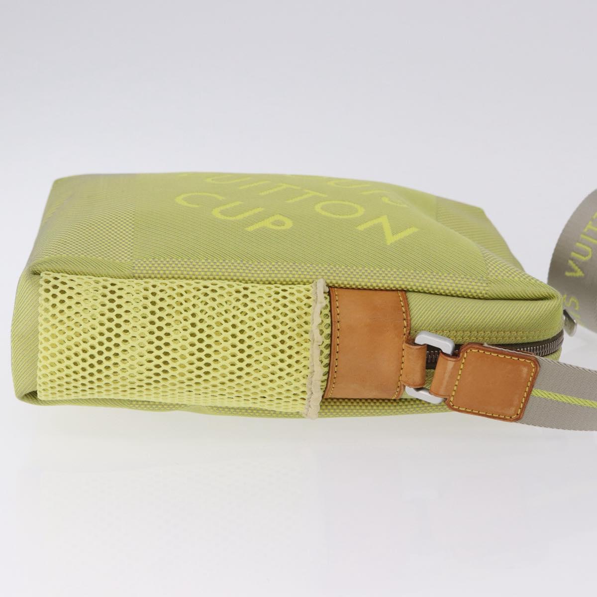 LOUIS VUITTON Damier Geant LV Cup Weatherly Bag Yellow M80636 LV Auth BA14980