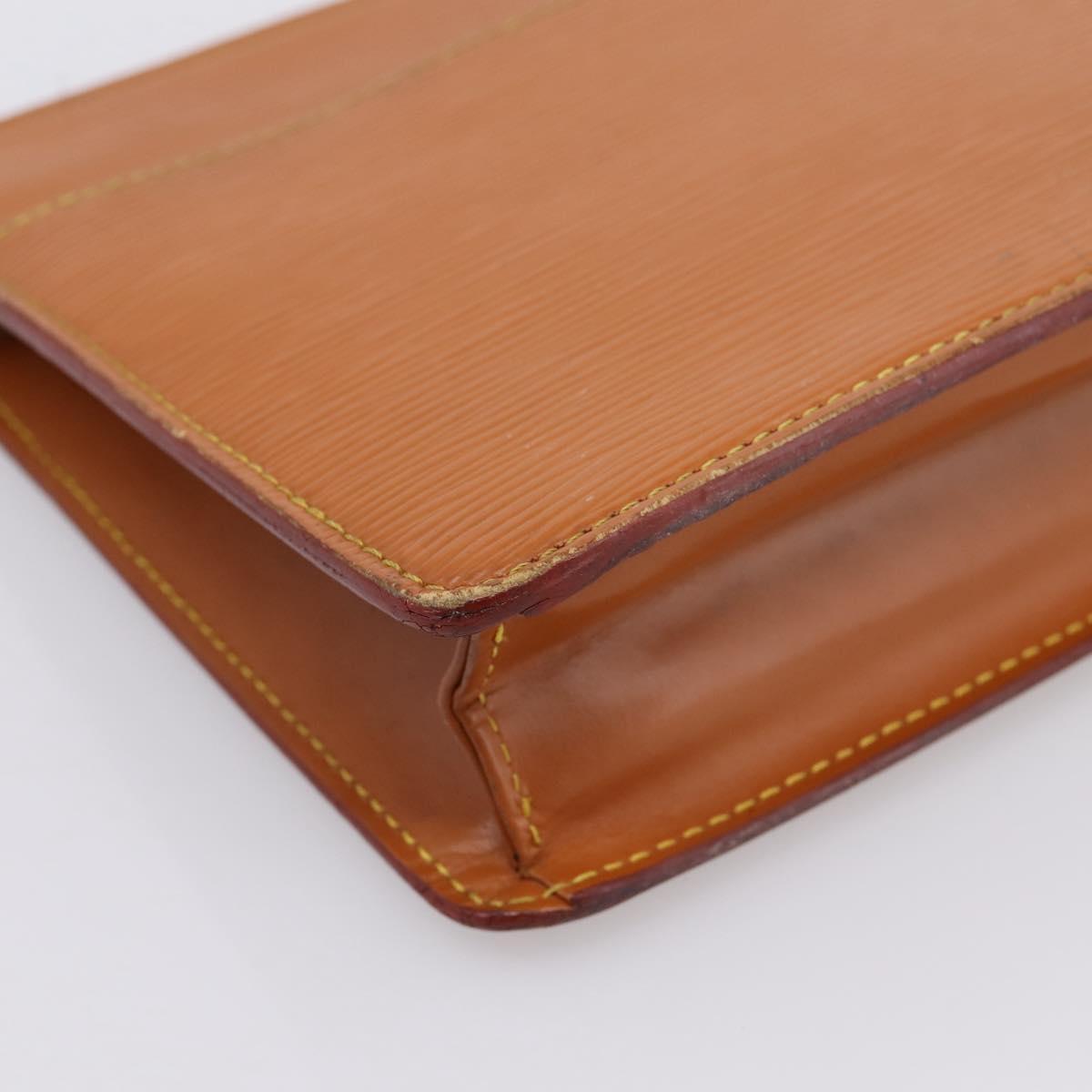 LOUIS VUITTON Epi Pochette Homme Clutch Bag Zipangu Gold M52528 LV Auth BA14982