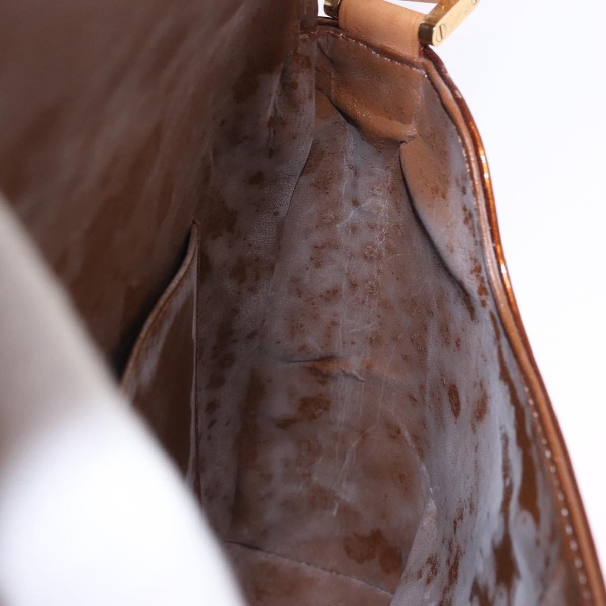 LOUIS VUITTON Monogram Vernis Thompson Street Bag Bronze M91124 LV Auth BA14985