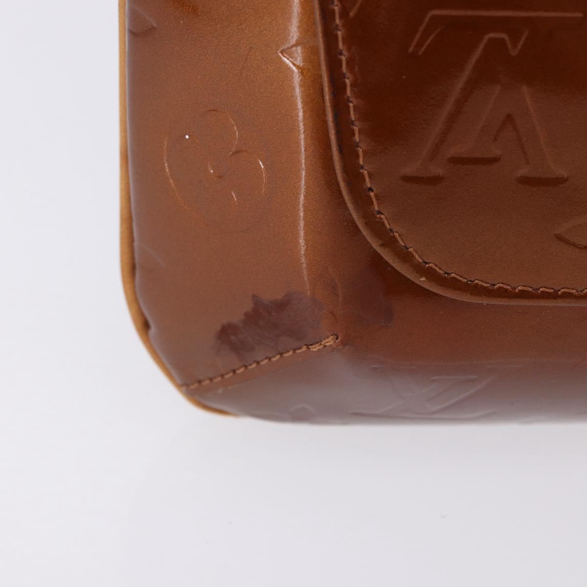 LOUIS VUITTON Monogram Vernis Thompson Street Bag Bronze M91124 LV Auth BA14985