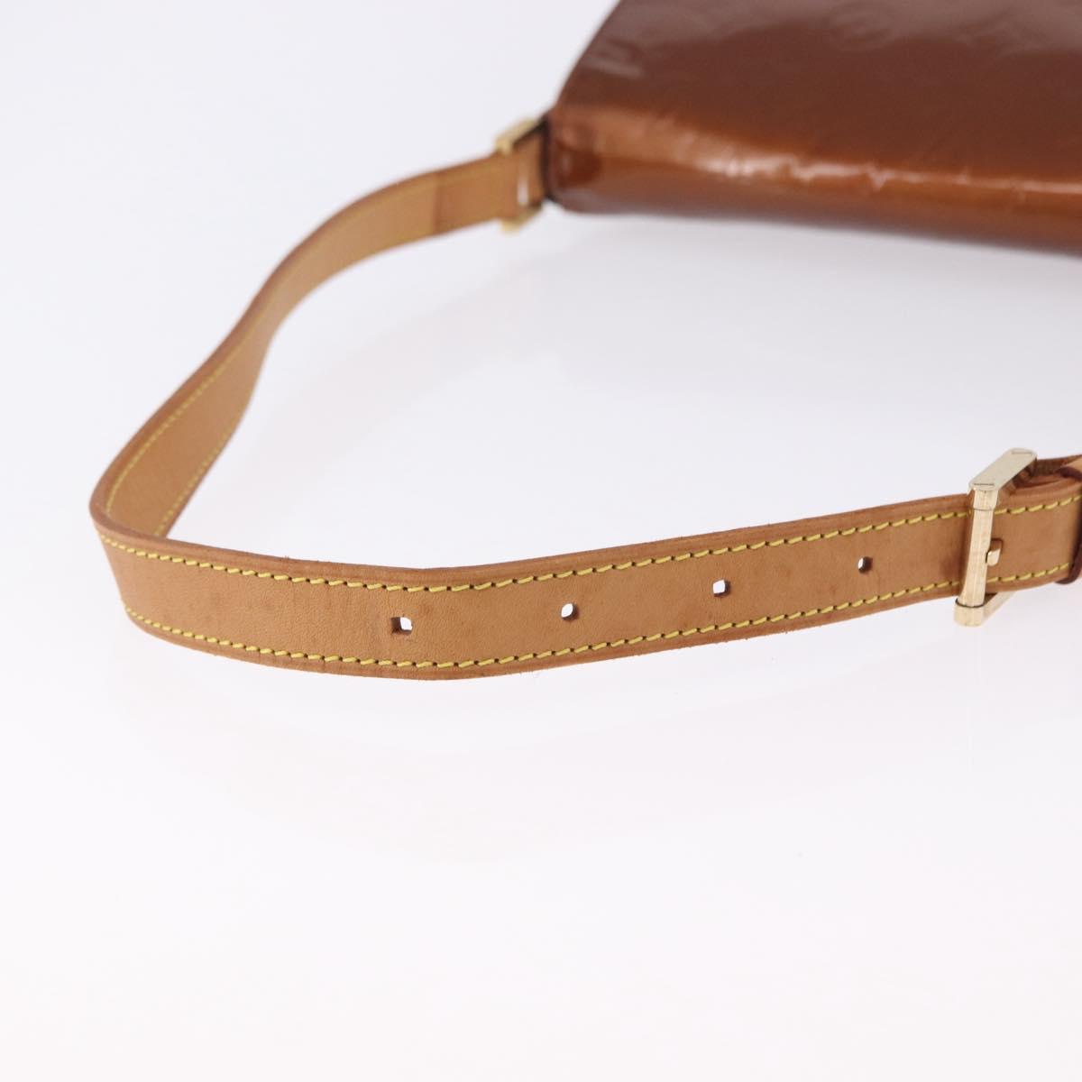 LOUIS VUITTON Monogram Vernis Thompson Street Bag Bronze M91124 LV Auth BA14985
