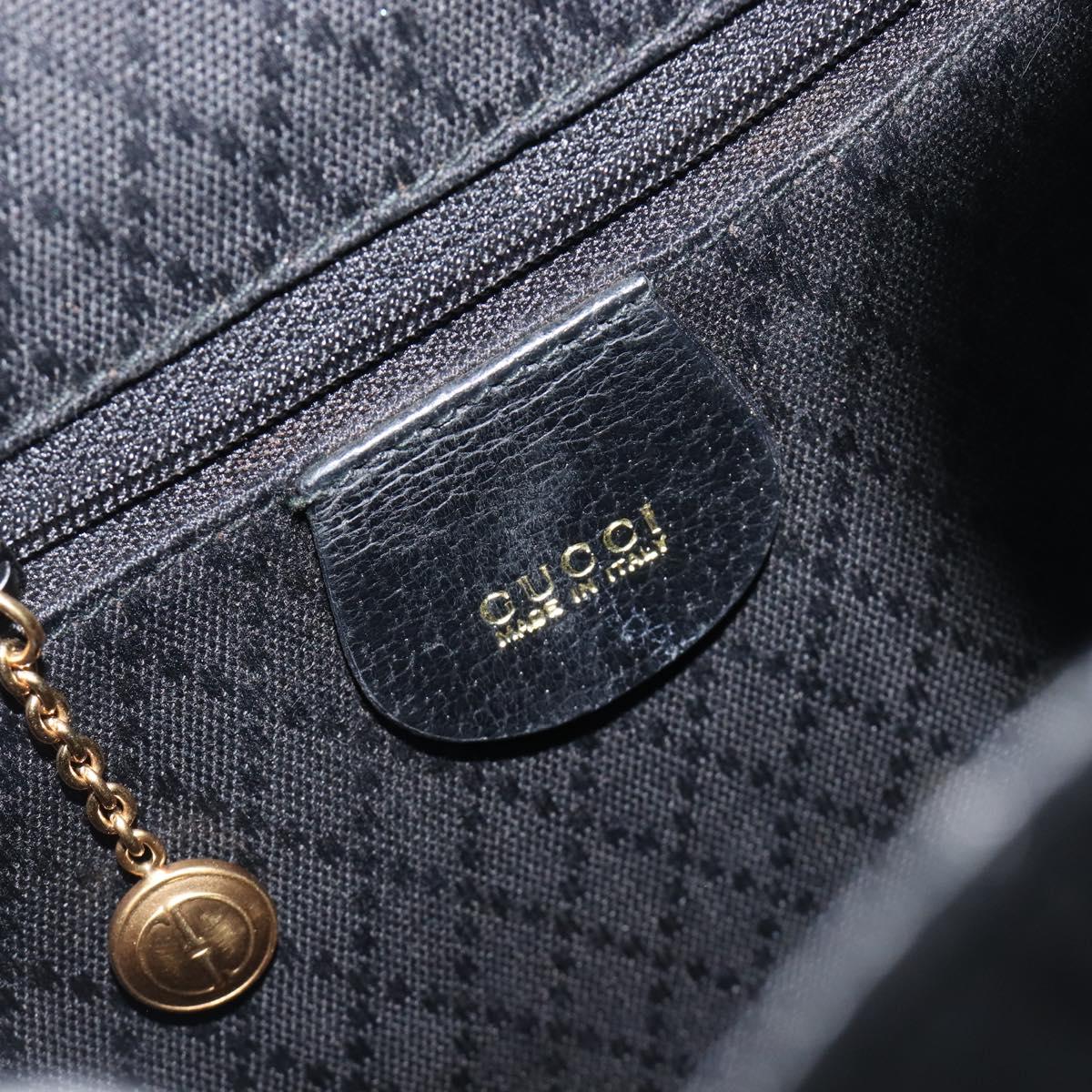 LOUIS VUITTON Bamboo Backpack Suede Black Gold 003 1705 0030 LV Auth BA14987