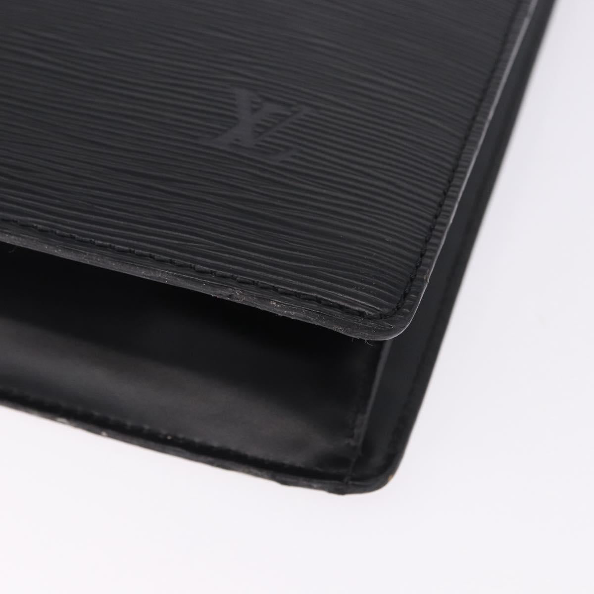 LOUIS VUITTON Epi Sac Plat Hand Bag Black M59082 LV Auth BA14991