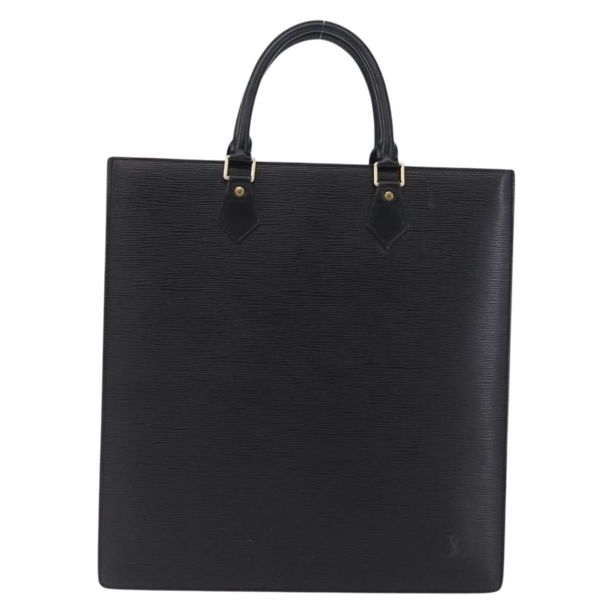 LOUIS VUITTON Epi Sac Plat Hand Bag Black M59082 LV Auth BA14991