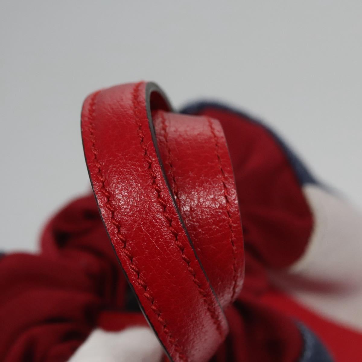 GUCCI Backpack Canvas Red Navy 473872 Auth BA150