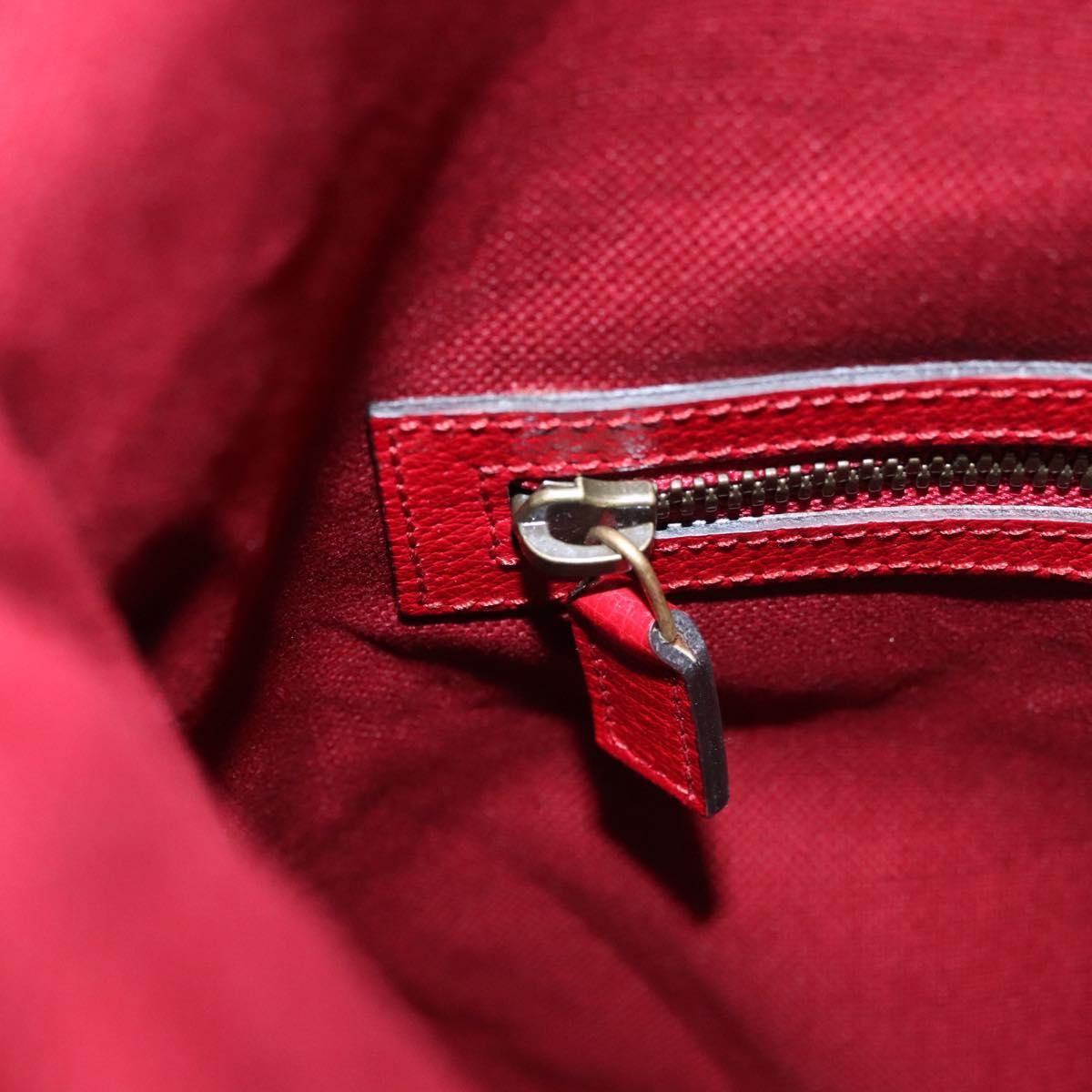 GUCCI Backpack Canvas Red Navy 473872 Auth BA150