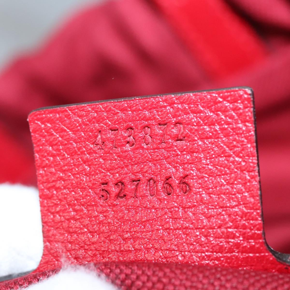 GUCCI Backpack Canvas Red Navy 473872 Auth BA150