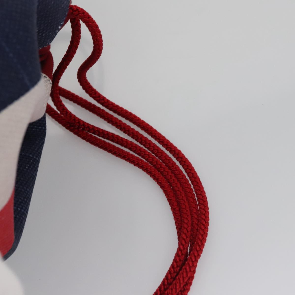 GUCCI Backpack Canvas Red Navy 473872 Auth BA150