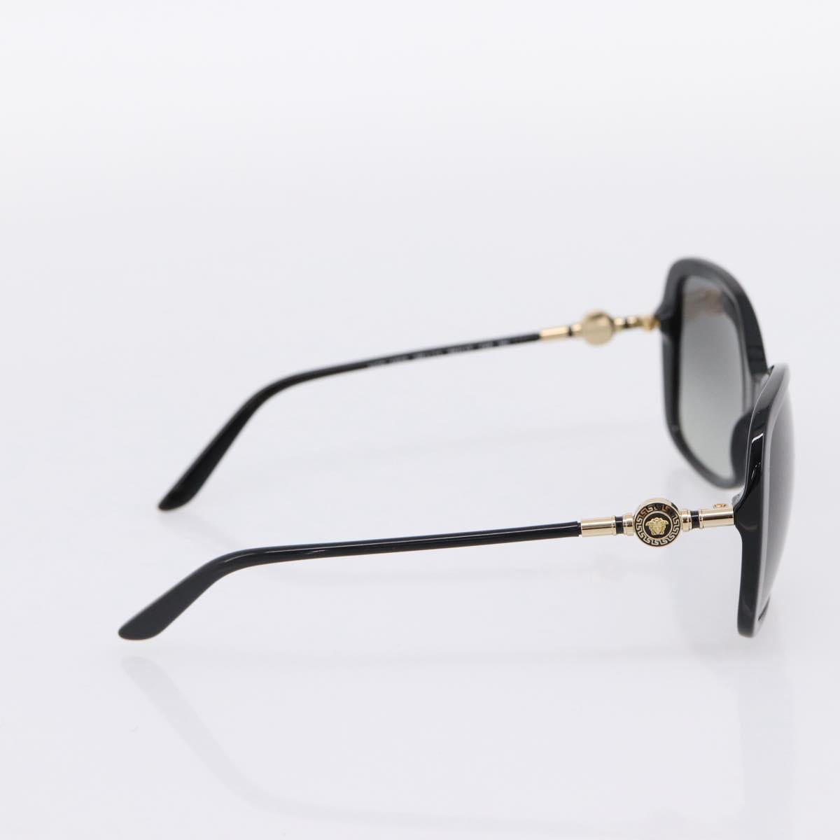 VERSACE Medusa Sunglasses Plastic Black Gold Tone Auth BA15022V