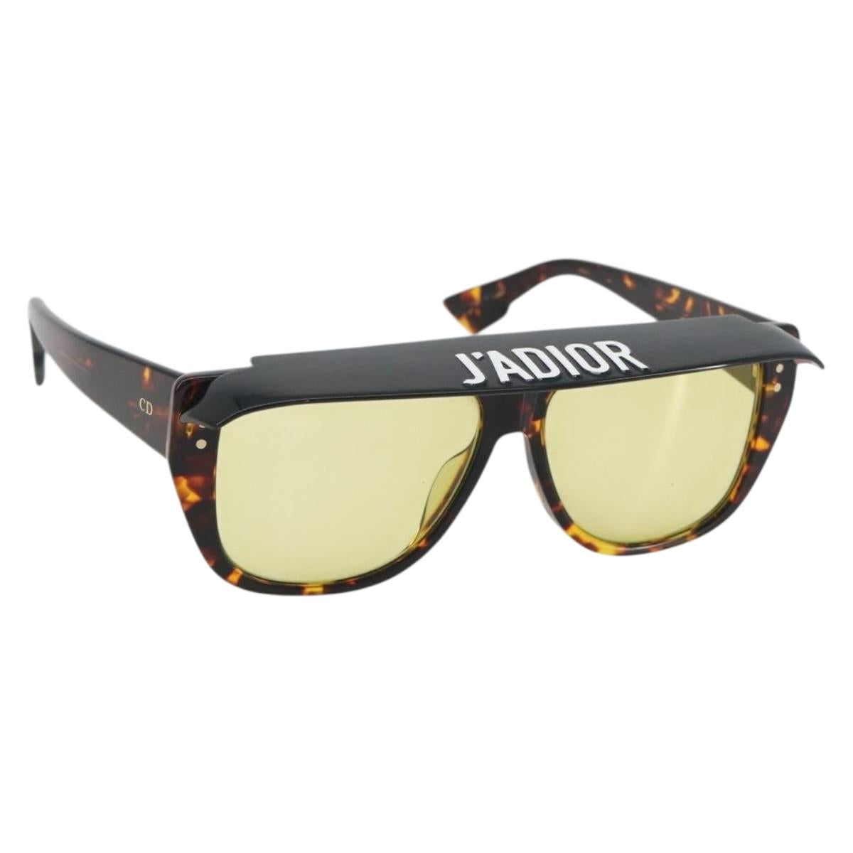 Christian Dior Sunglasses Plastic Tortoise Brown Gold Auth BA15026V