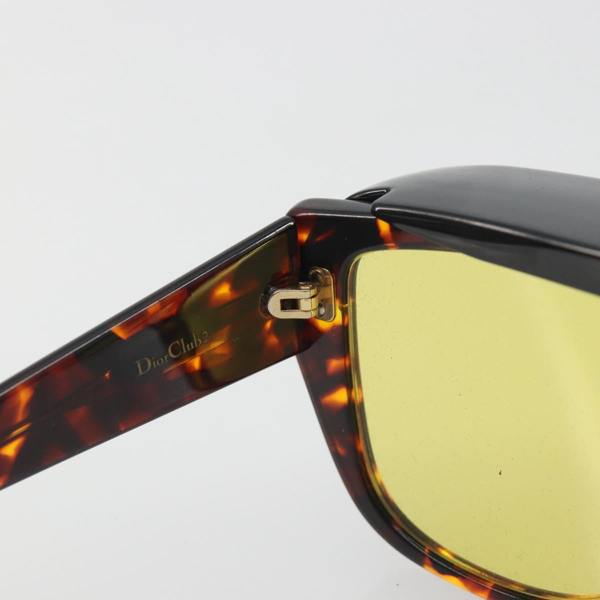 Christian Dior Sunglasses Plastic Tortoise Brown Gold Auth BA15026V